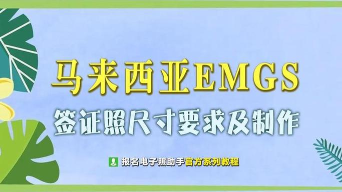 马来西亚emgs申请签证照片尺寸要求及手机拍照制作方法